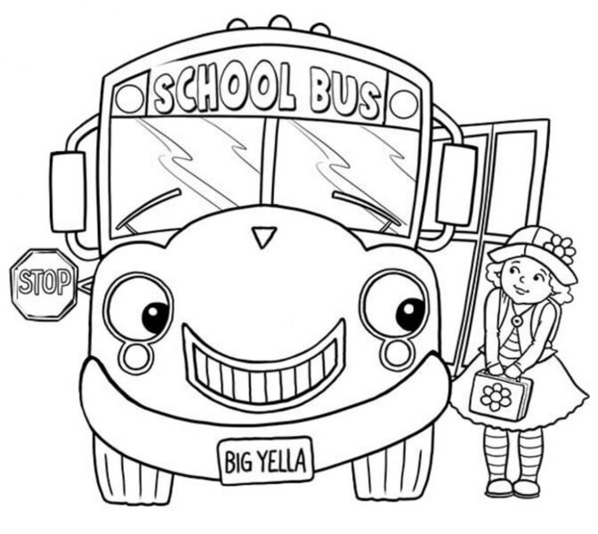 Online School Bus Coloring Pages gkhlz