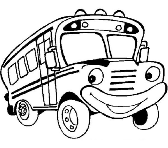 Printable School Bus Coloring Pages yzost