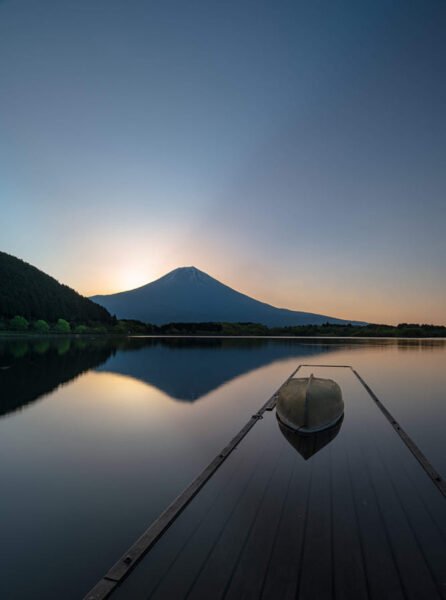 hình ảnh núi Phú Sĩ nhìn từ xa