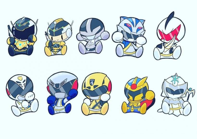 Ảnh 5 anh em siêu nhân Gao chibi cute