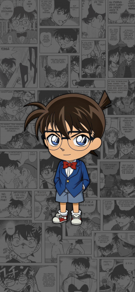 ảnh Conan ngầu hình chibi
