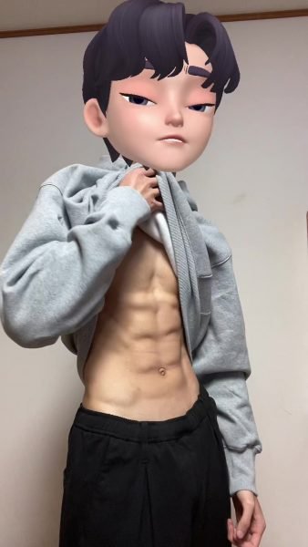 hình ảnh trai 6 múi che mặt bằng icon