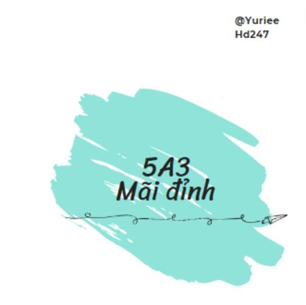 hình ảnh avatar lớp 5a3 mãi đỉnh