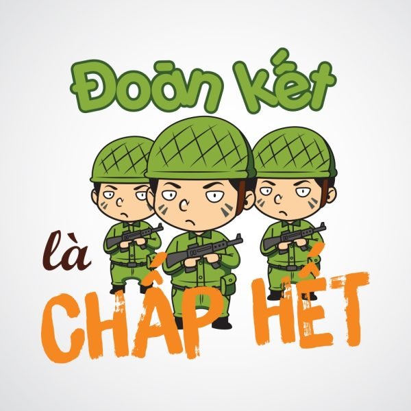 hình avatar lớp chibi người lính cầm súng