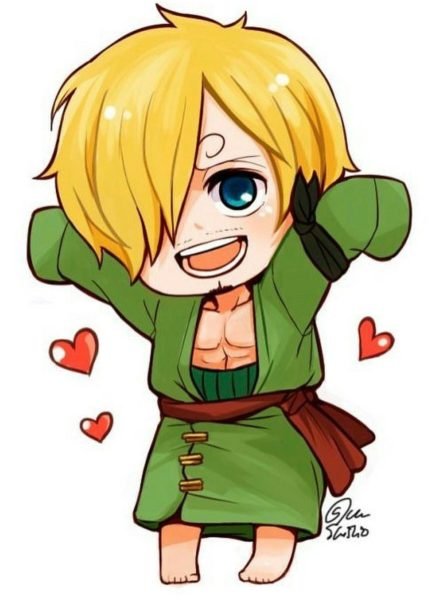 Hình ảnh Sanji chibi cute hài hước