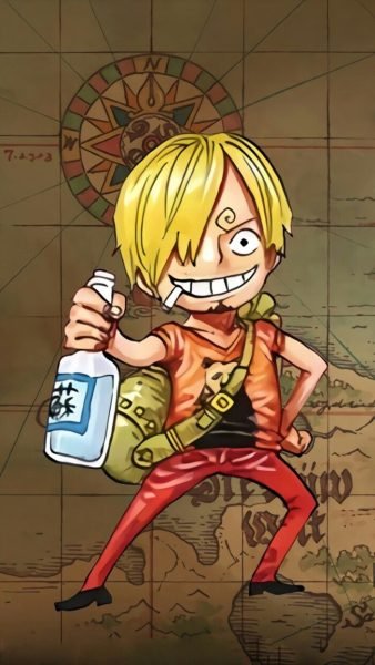Hình ảnh Sanji chibi ngầu hài