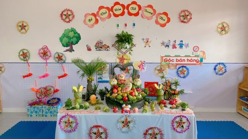 Mâm cỗ Trung Thu mầm non đẹp